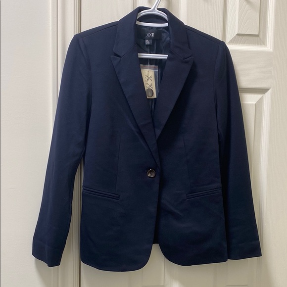NWT Forever 21 Navy Blazer - Picture 1 of 4